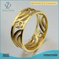 Anillo gay de oro de acero inoxidable, anillos de compromiso gay